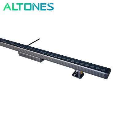 ALTONES 12w 36w RGB  Aluminum Outdoor LED Wall Washer linear bar Light with dmx controller for Architectural Lighting